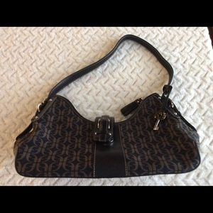 Fossil canvas and leather purse.